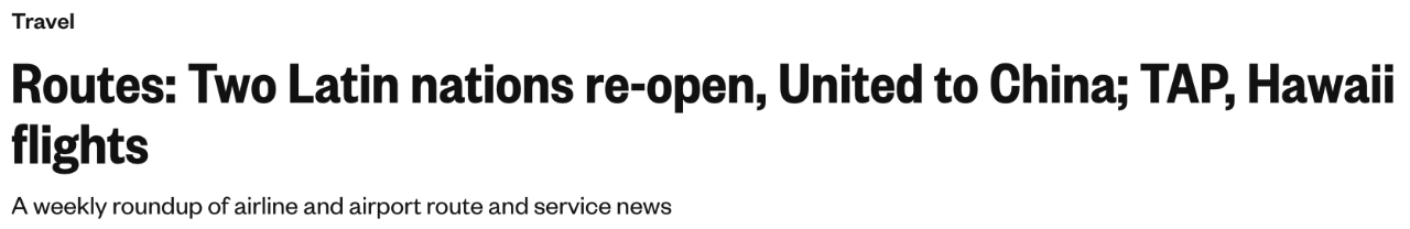 建議收藏 | 美國直飛航班信息匯總 ！（最新）